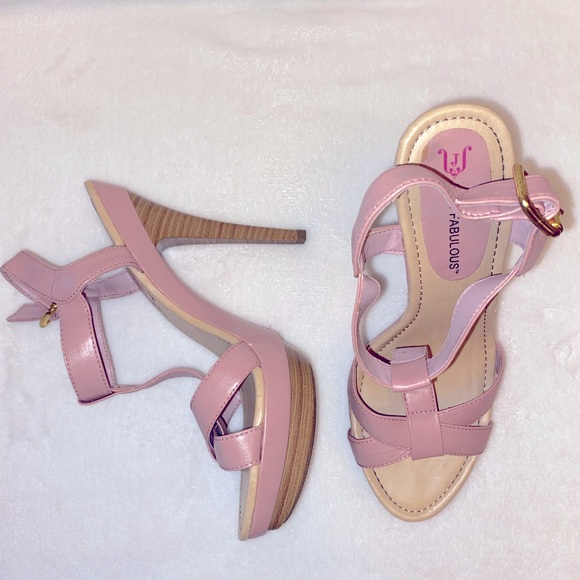 Mauve Strappy Stilettos by JustFab - Picture 3 of 6